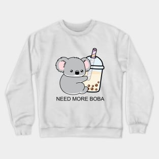 Little Koala Loves Boba A Lot! Crewneck Sweatshirt